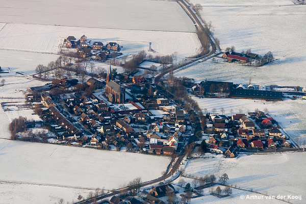 Luchtfoto's in de sneeuw Arthur van der Kooij